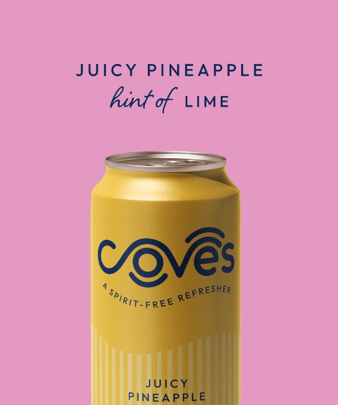 Coves Juicy Pineapple - Hint of Lime Mocktail 4 pack