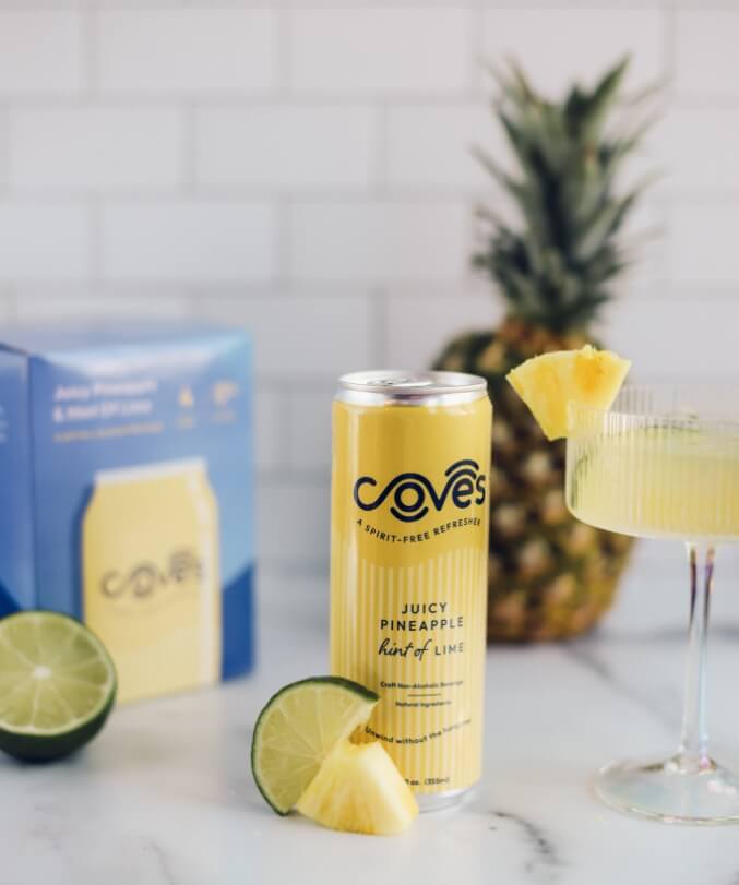 Coves Juicy Pineapple - Hint of Lime Mocktail 4 pack