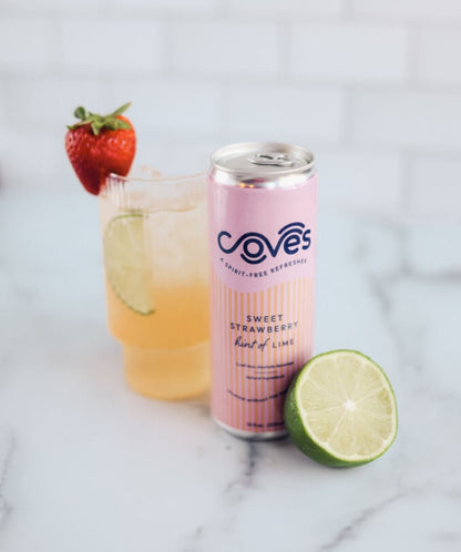 Coves Sweet Strawberry - Hint of Lime Mocktail 4 pack