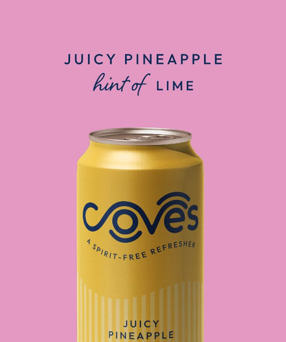 Coves Juicy Pineapple - Hint of Lime Mocktail 4 pack