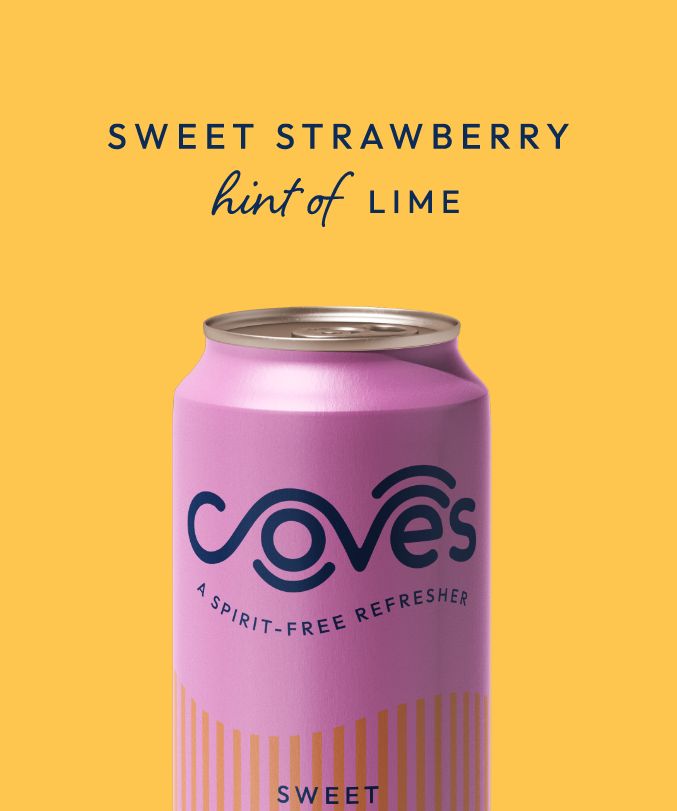 Coves Sweet Strawberry - Hint of Lime Mocktail 4 pack